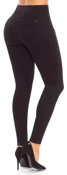 Natasha Push Up Jeans - High Waisted - Black