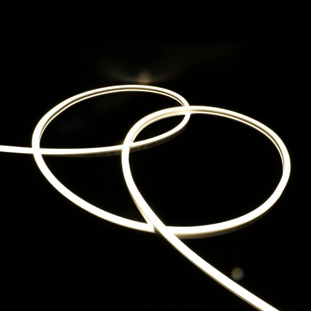 Natural White Neon Flex 4000K 24V 6x12mm IP67 Waterproof Free Cut