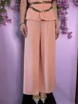 Nene Wide leg shiny trouser