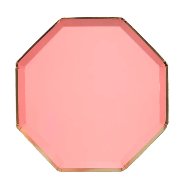 Neon Coral Side Plates