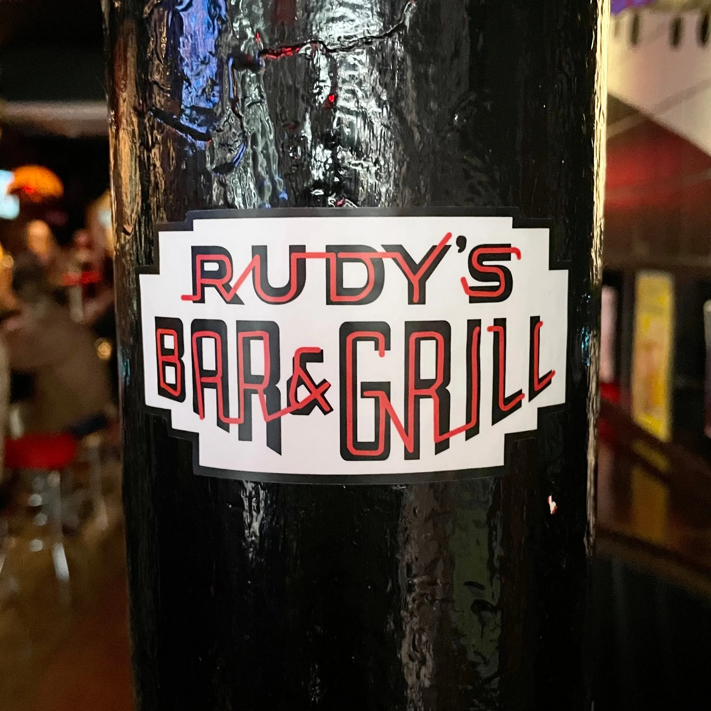 Neon Sign Logo Sticker
