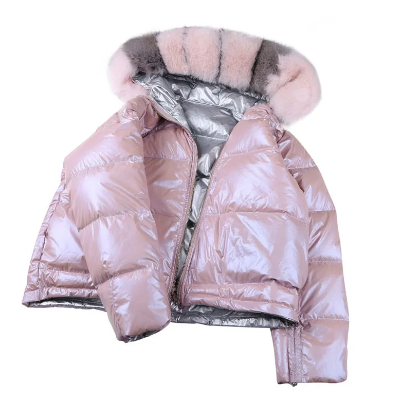 New Arrival Fashion Coats Women Winter Sweater Fur Collar Hood Casual Warm Cotton Coat Women Clothes