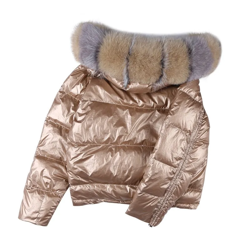 New Arrival Fashion Coats Women Winter Sweater Fur Collar Hood Casual Warm Cotton Coat Women Clothes