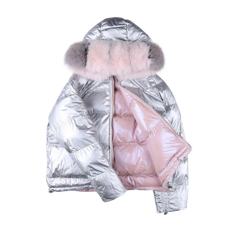 New Arrival Fashion Coats Women Winter Sweater Fur Collar Hood Casual Warm Cotton Coat Women Clothes