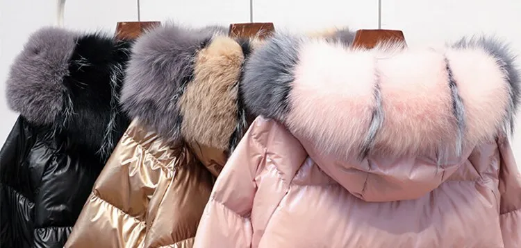 New Arrival Fashion Coats Women Winter Sweater Fur Collar Hood Casual Warm Cotton Coat Women Clothes