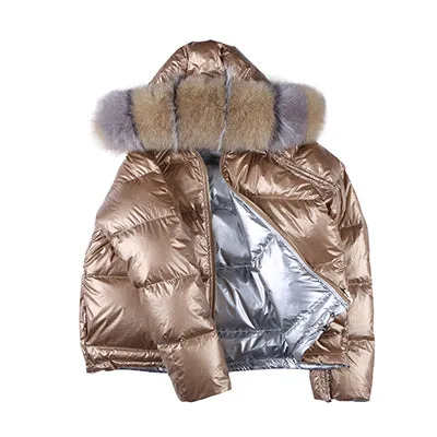 New Arrival Fashion Coats Women Winter Sweater Fur Collar Hood Casual Warm Cotton Coat Women Clothes