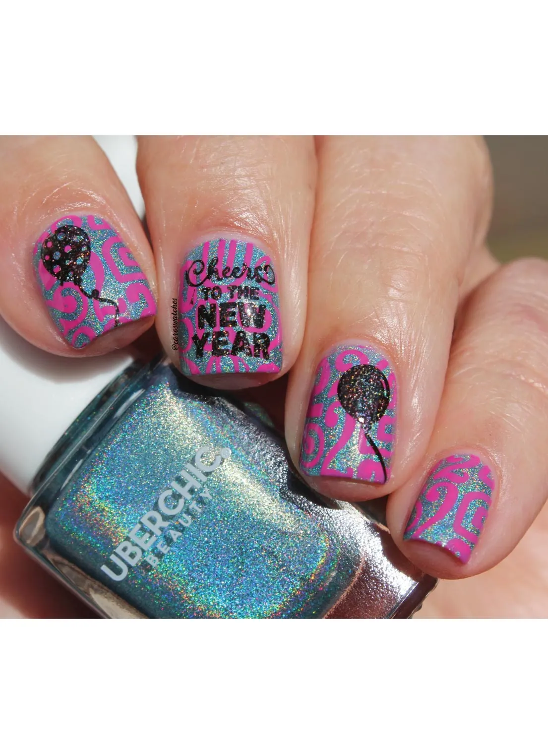 New Year New Digits - Uber Chic Stamping Plate