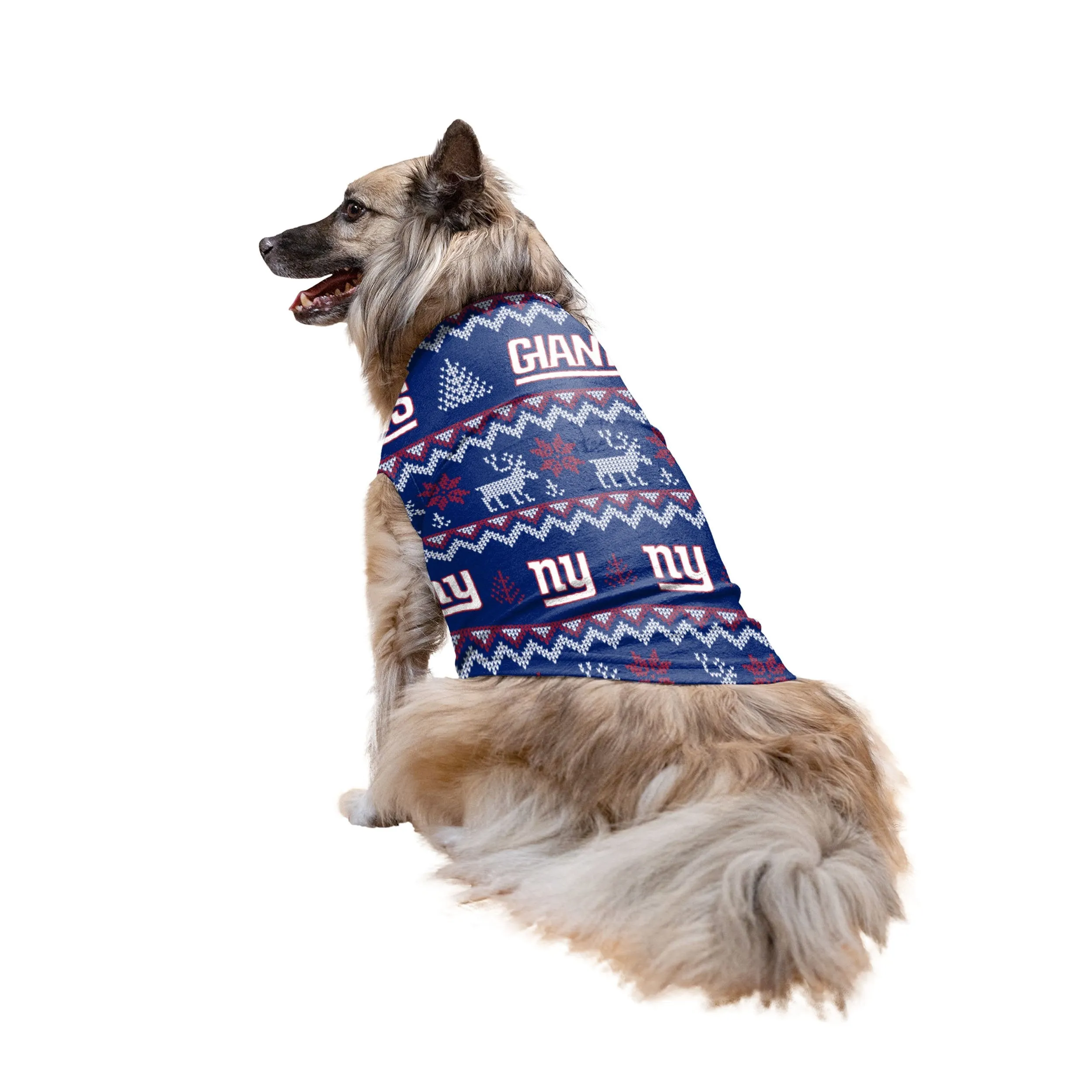 New York Giants NFL Ugly Pattern Family Holiday Pajamas