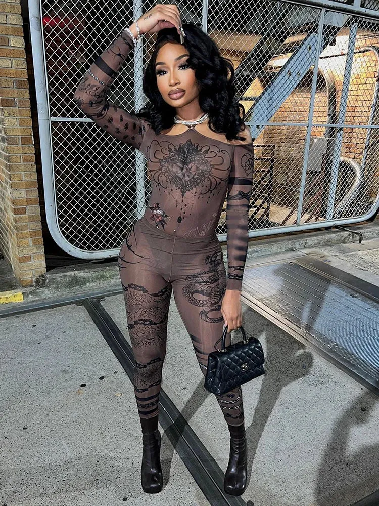 Nya Mesh Pants Set