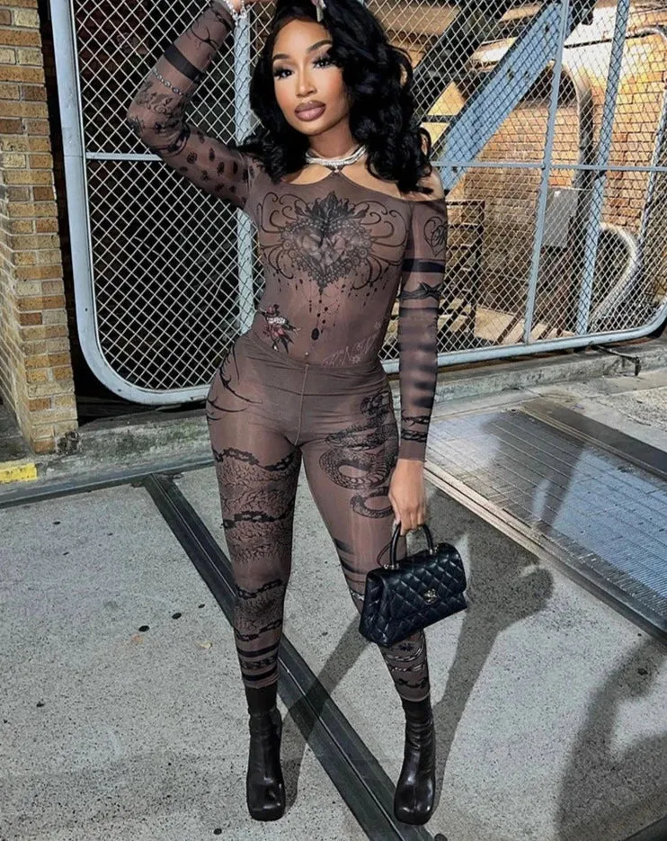 Nya Mesh Pants Set