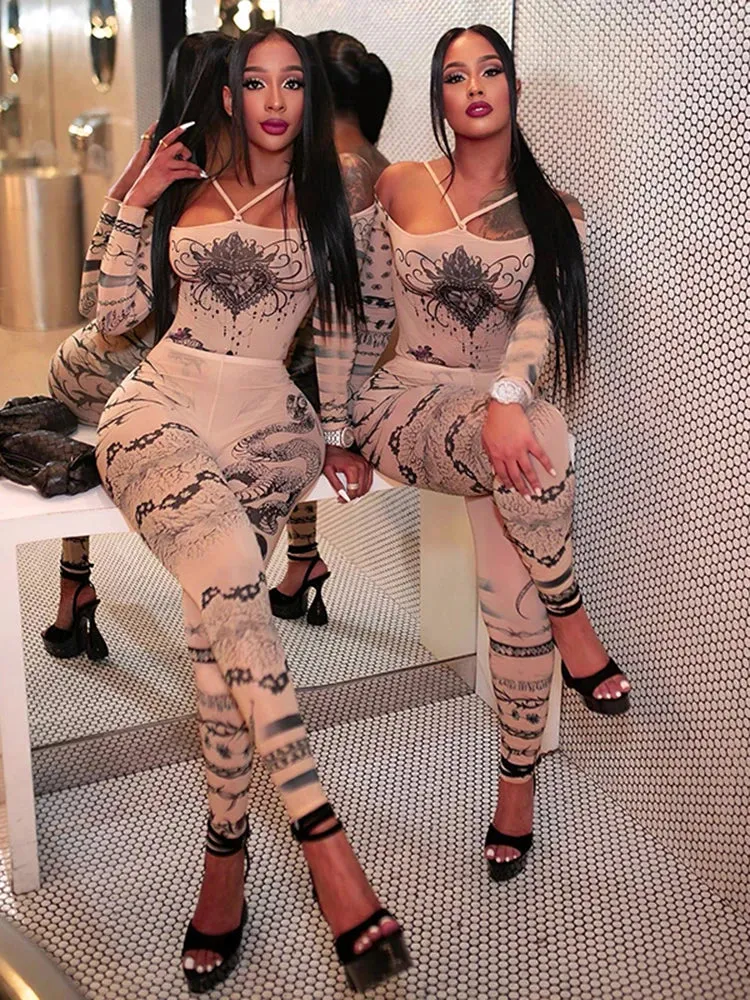 Nya Mesh Pants Set