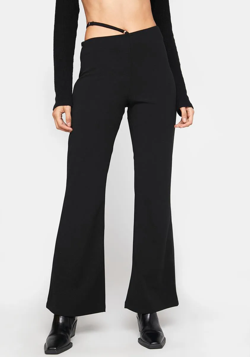 One Side Hip High Waist Pants