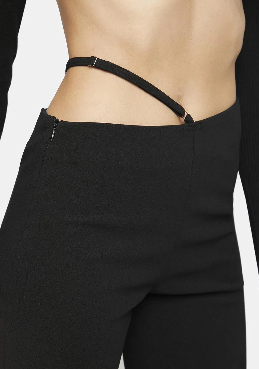 One Side Hip High Waist Pants
