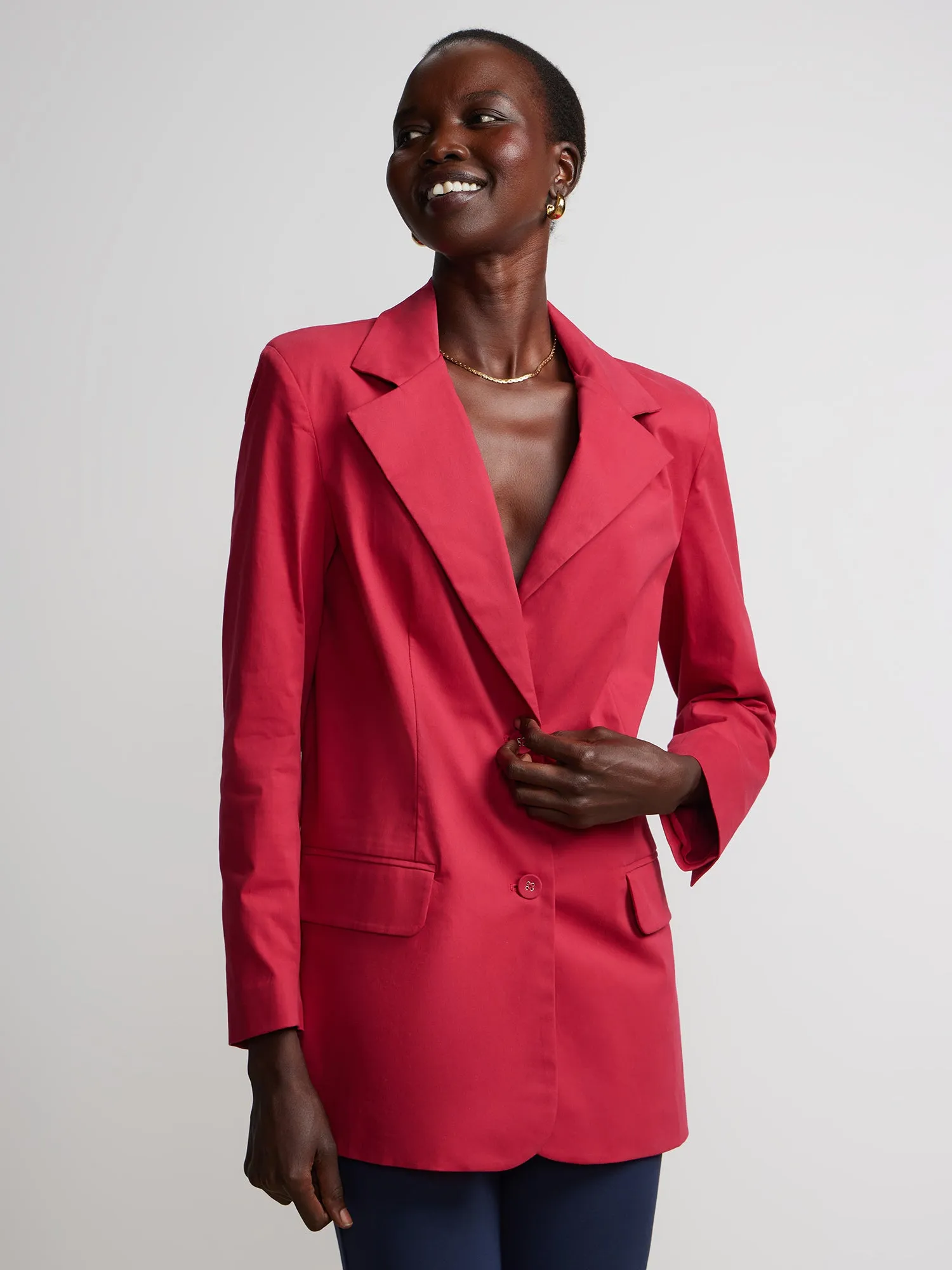 Oversized 2-Button Blazer