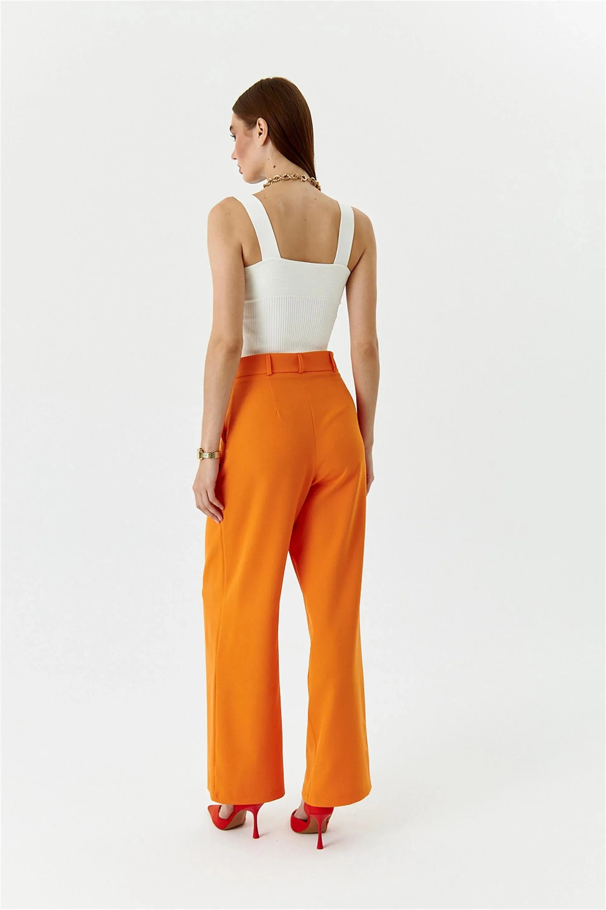 Palazzo high waist orange