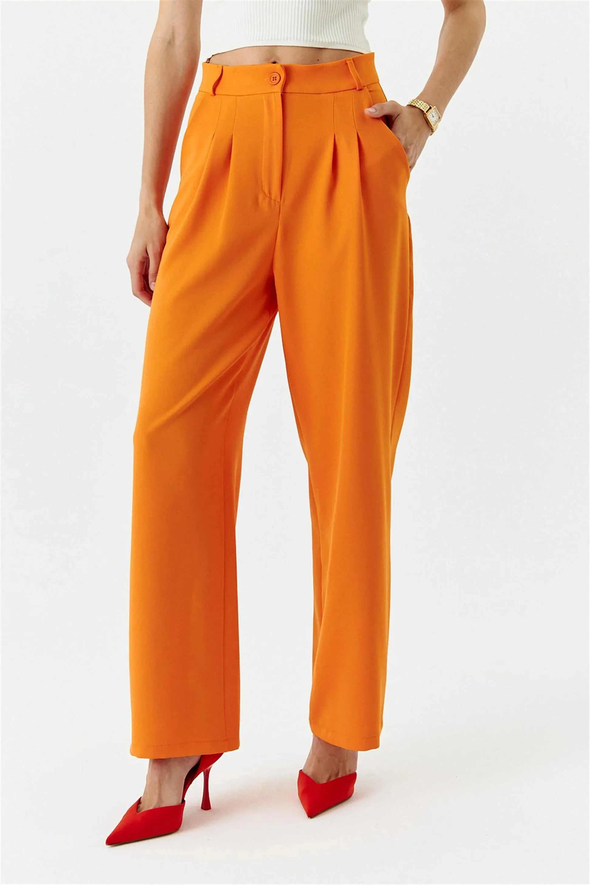 Palazzo high waist orange
