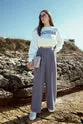 Palazzo pants with waist rubber -
