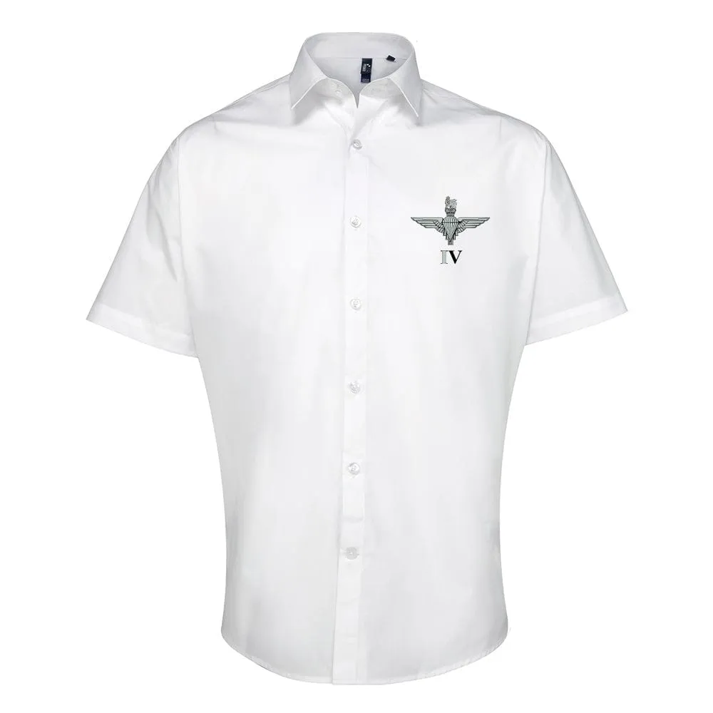 Parachute Regiment 4 PARA Embroidered Short Sleeve Oxford Shirt