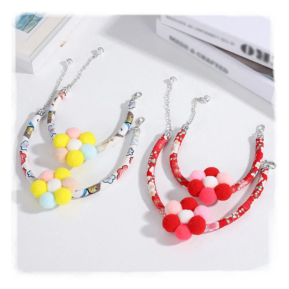 PAWS ASIA Suppliers Direct Sale Best Popular Cat Dog Wedding Collar With Flower Accessories