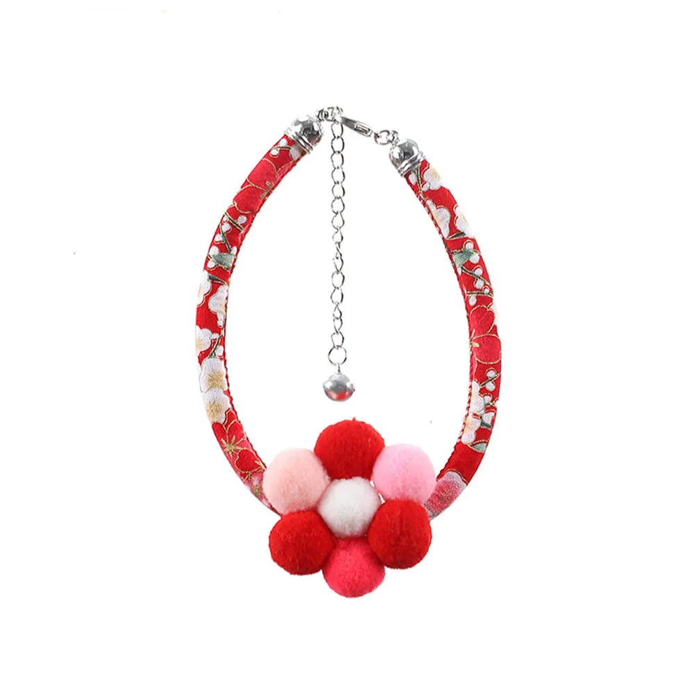 PAWS ASIA Suppliers Direct Sale Best Popular Cat Dog Wedding Collar With Flower Accessories