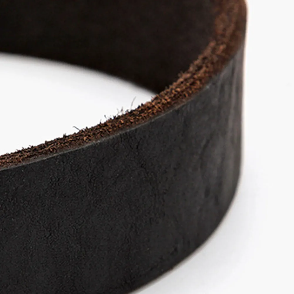 PAWS ASIA Suppliers Hot High Quality Luxury Thick Genuine Cowhide Leather Dog Collar