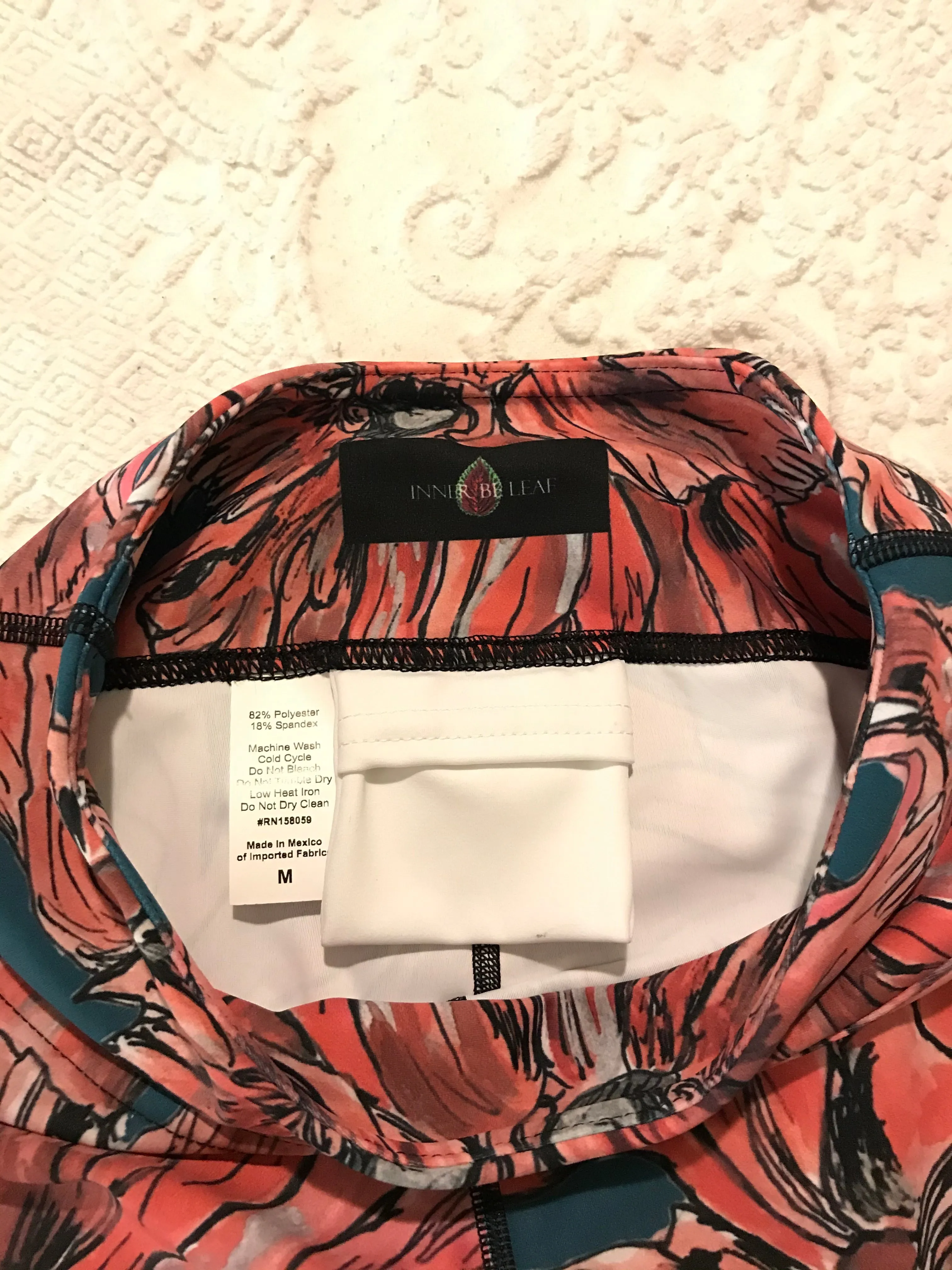 Peonies High Waist Pocket Leggings