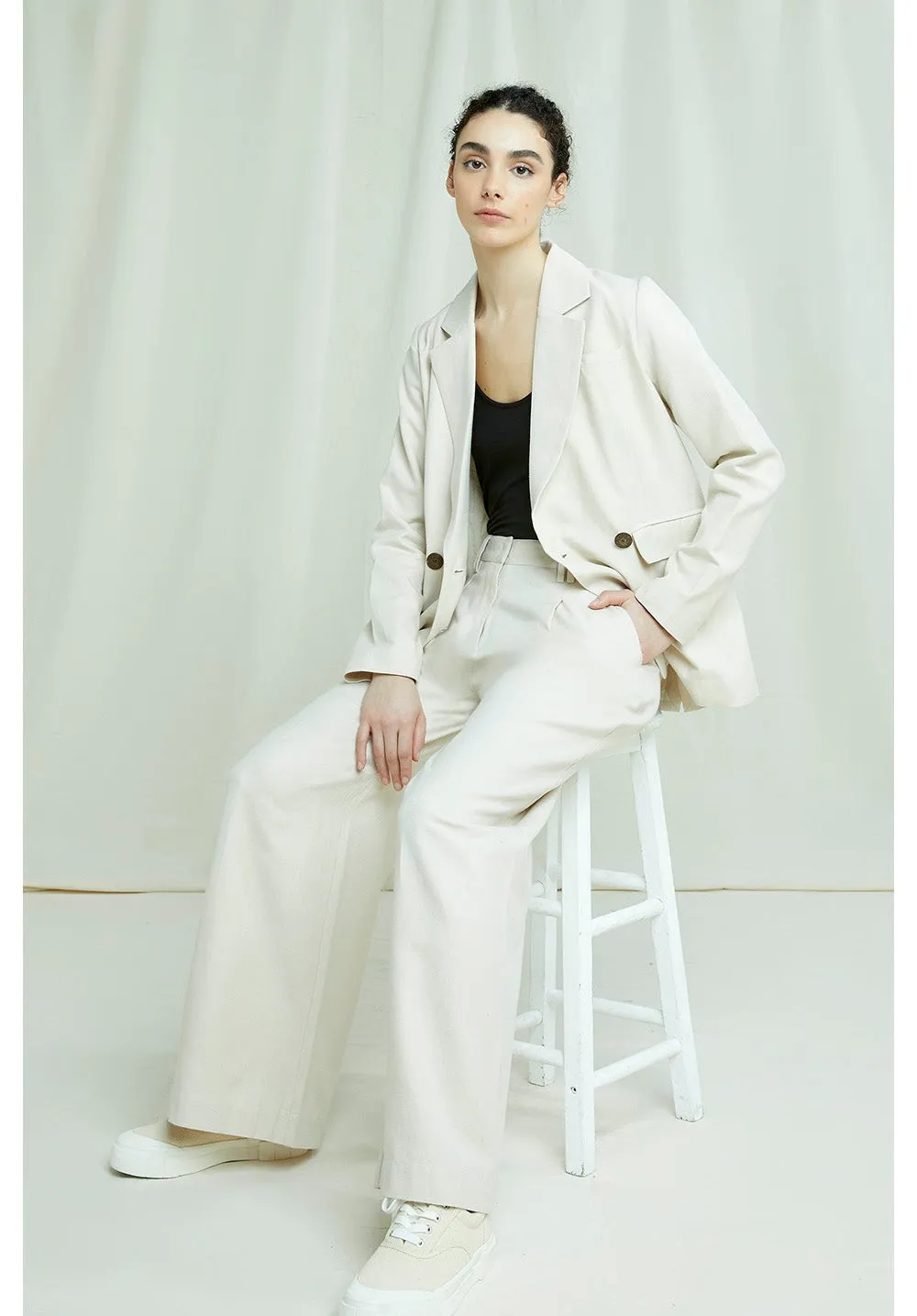 People tree - Naira Blazer Fog Tailoring