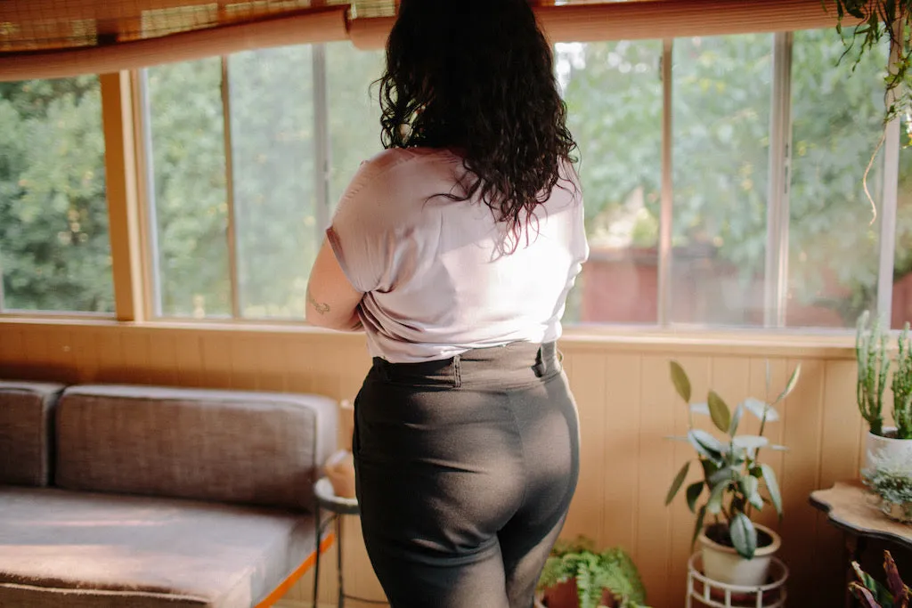 Perfect Pant in Black Linen