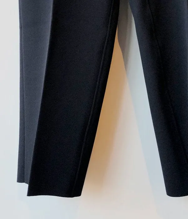 PHEENY/AMUNZEN HIGH WAIST TAPERED PANTS(BLACK)(1)