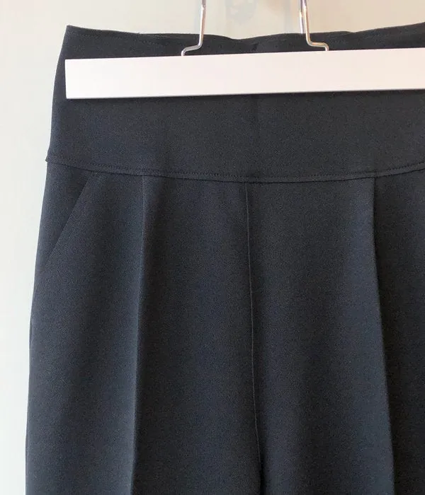 PHEENY/AMUNZEN HIGH WAIST TAPERED PANTS(BLACK)(1)