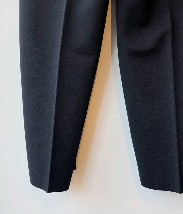 PHEENY/AMUNZEN HIGH WAIST TAPERED PANTS(BLACK)(1)