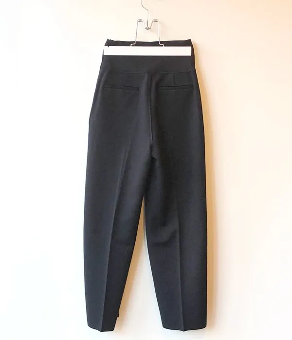 PHEENY/AMUNZEN HIGH WAIST TAPERED PANTS(BLACK)(1)