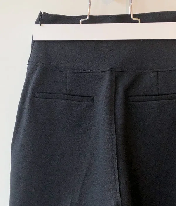 PHEENY/AMUNZEN HIGH WAIST TAPERED PANTS(BLACK)(1)
