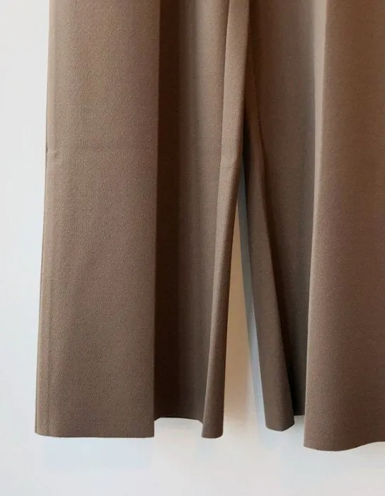 PHEENY/AMUNZEN HIGH WAIST WIDE PANTS(KHAKI BROWN)