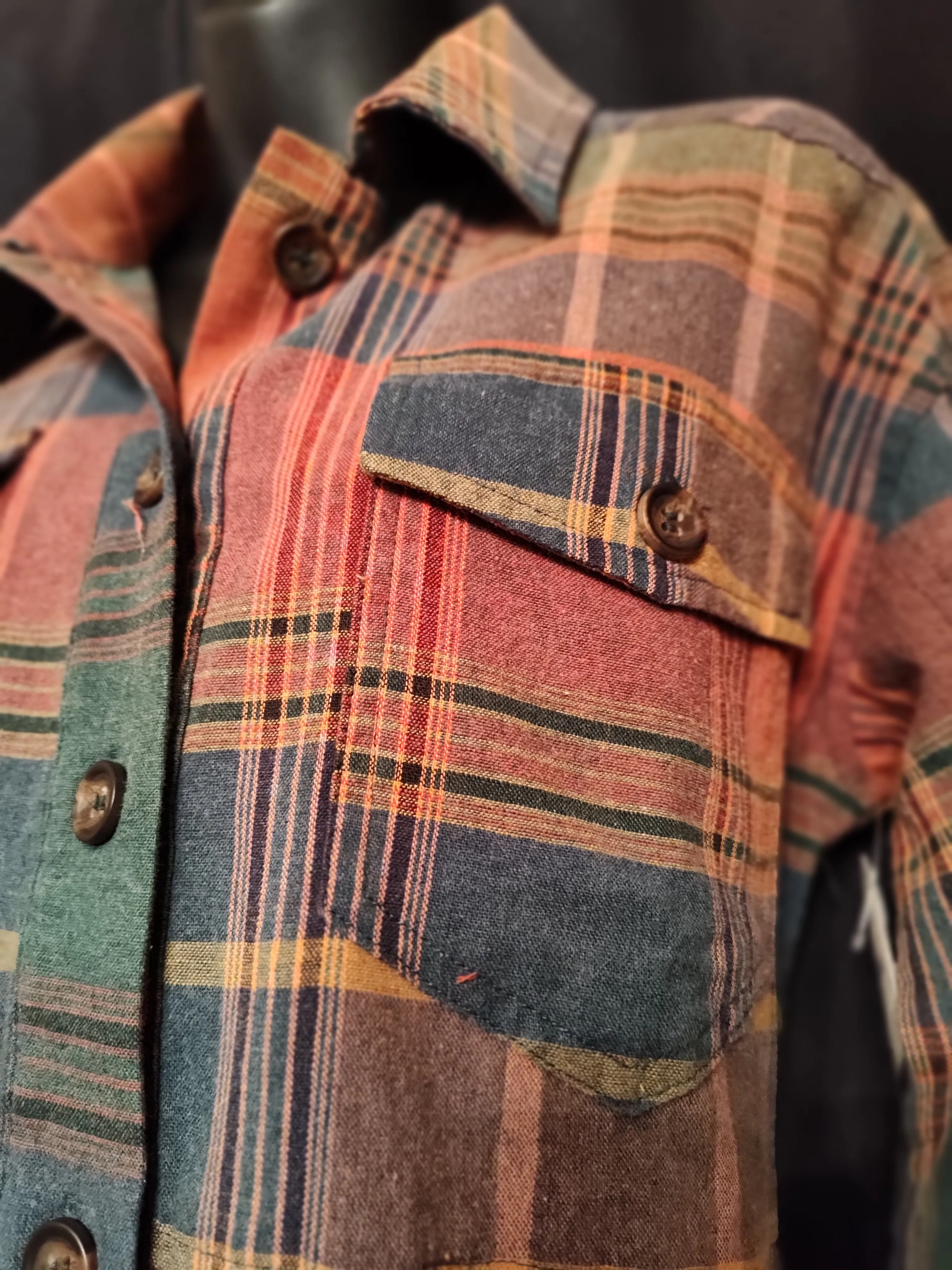 Plaid Peplum Shirt