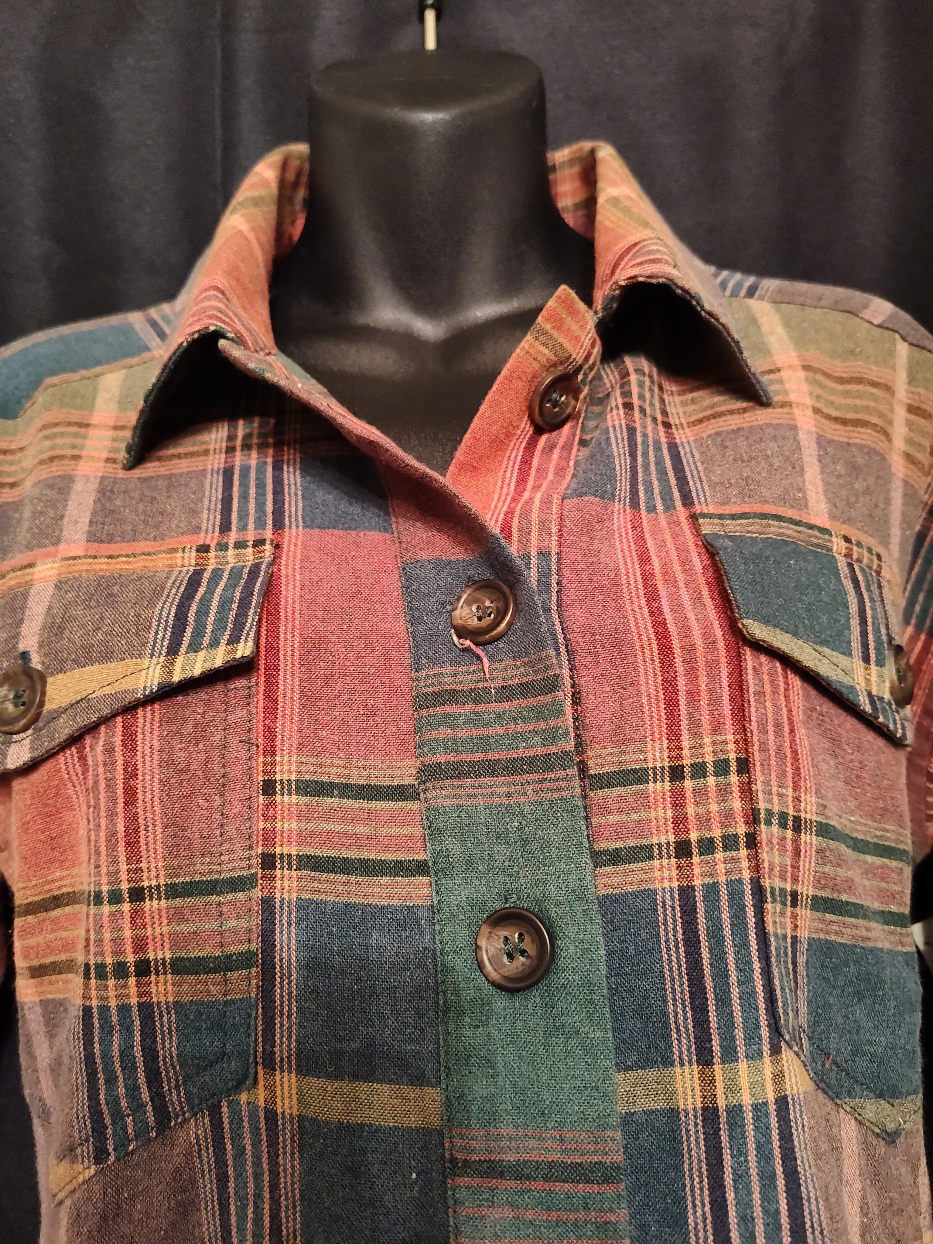 Plaid Peplum Shirt