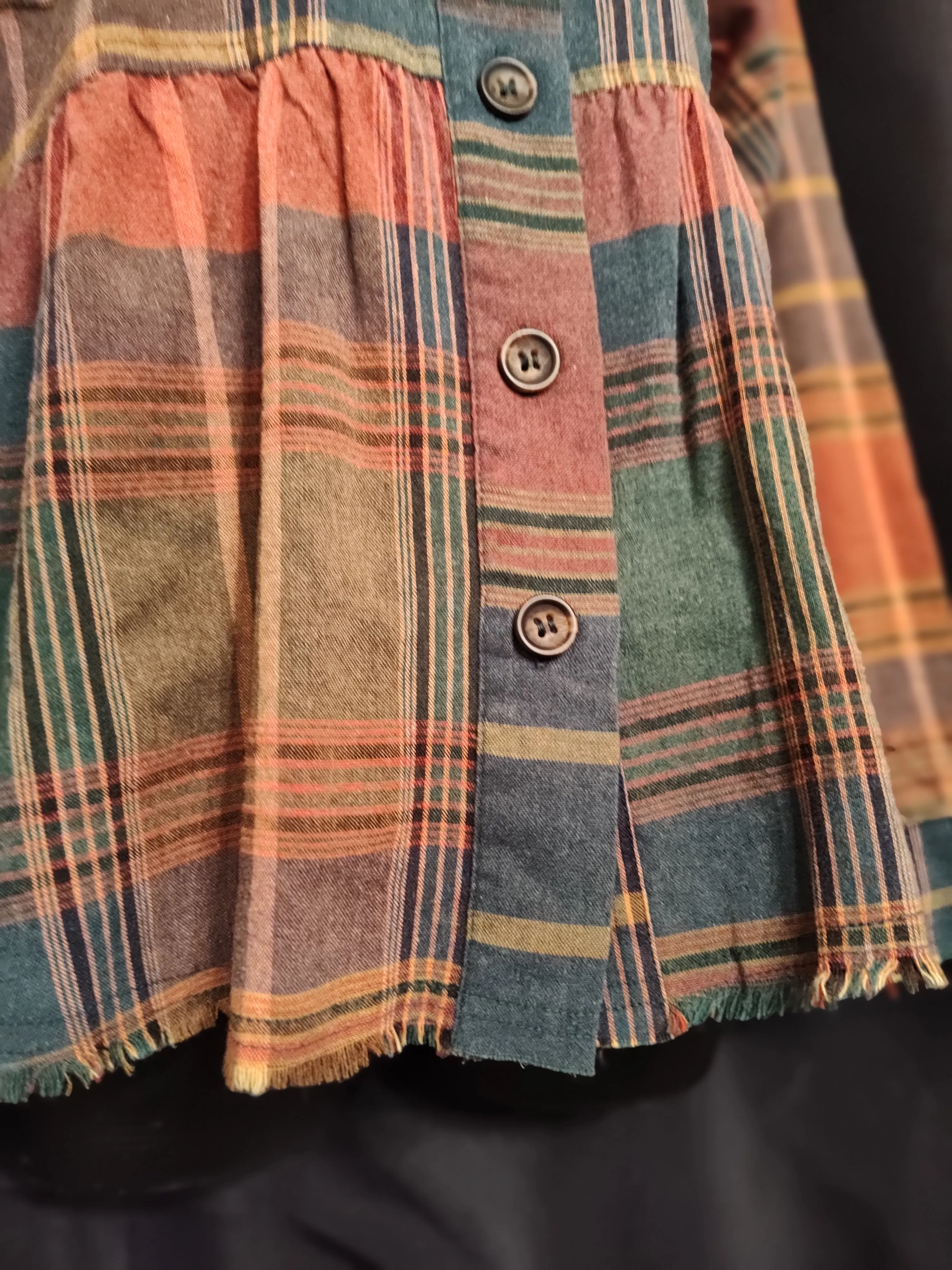 Plaid Peplum Shirt