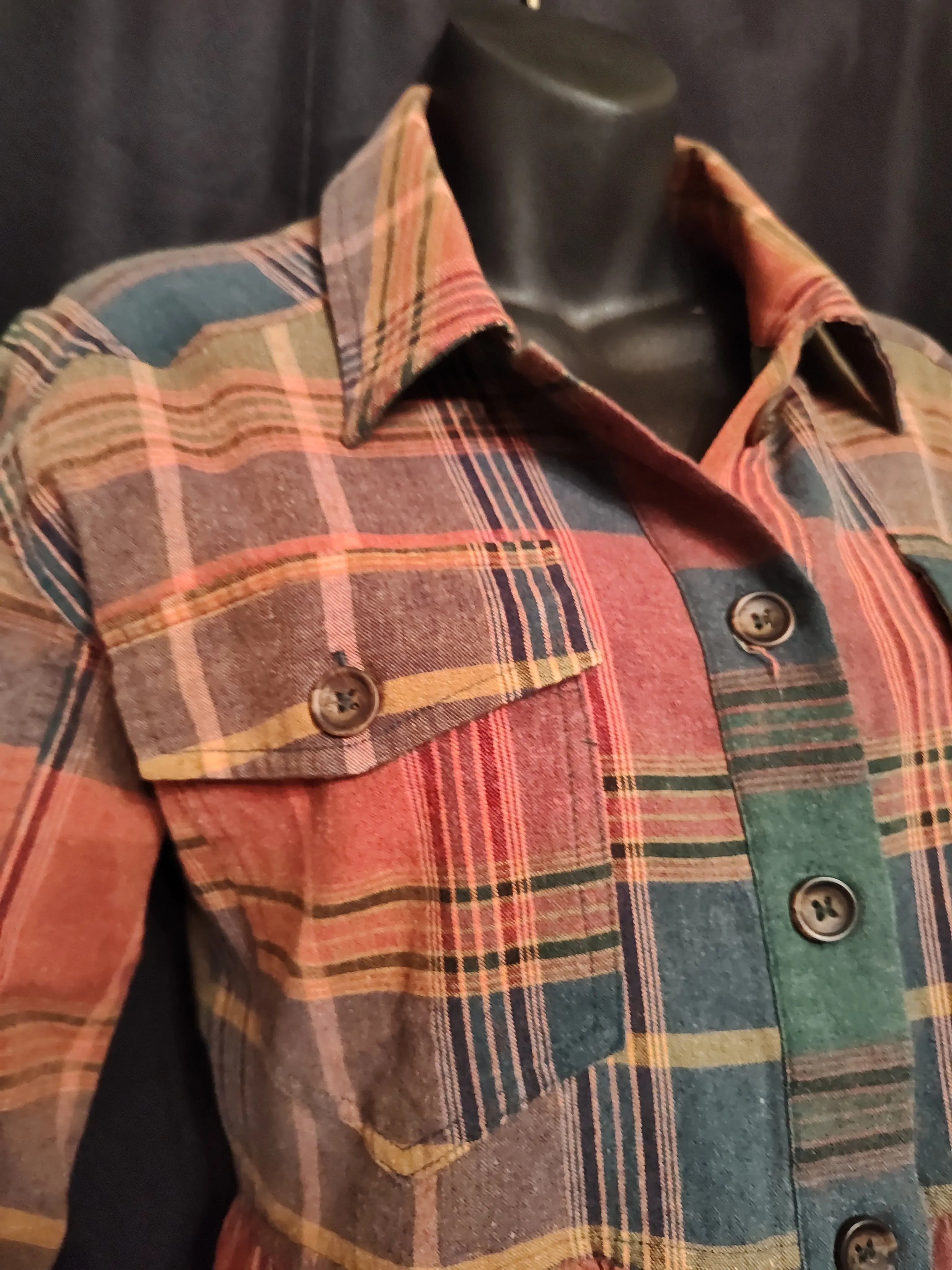 Plaid Peplum Shirt