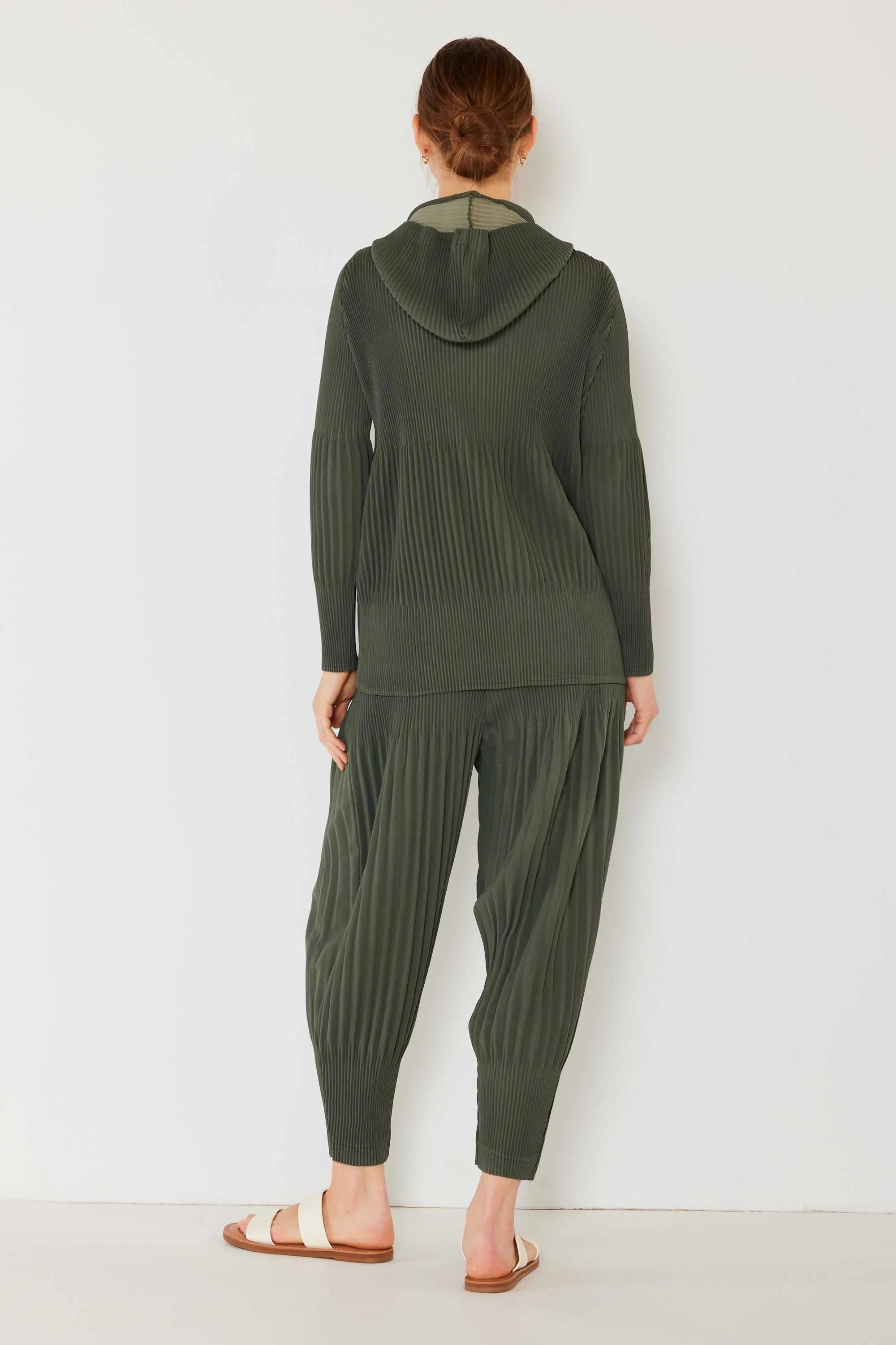 Pleated unisex plisse pants - Style#P05AD