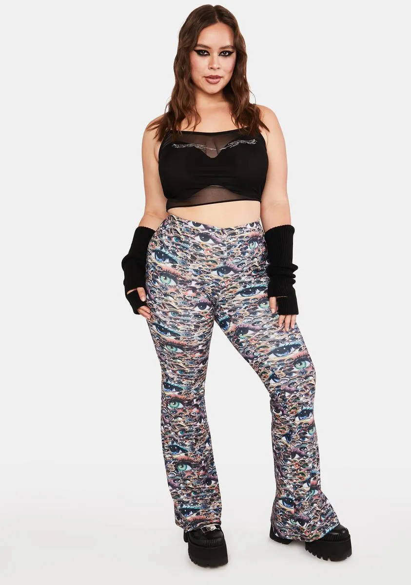 Plus Eyes On Me Flare Pants