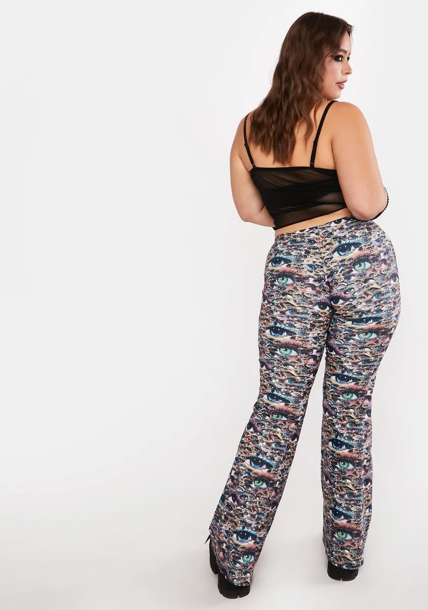 Plus Eyes On Me Flare Pants