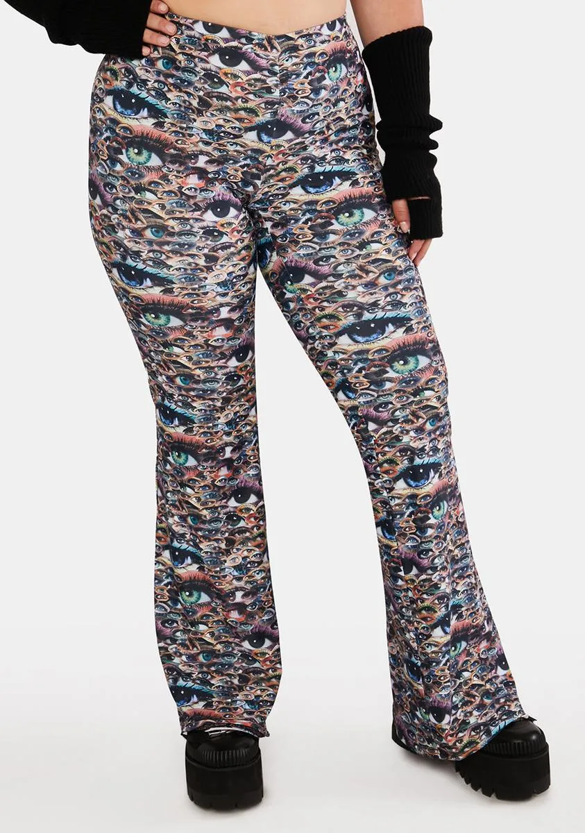 Plus Eyes On Me Flare Pants