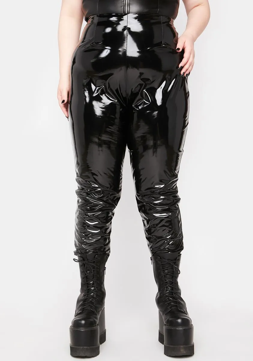 Plus Headed To The Jet Vinyl Pants