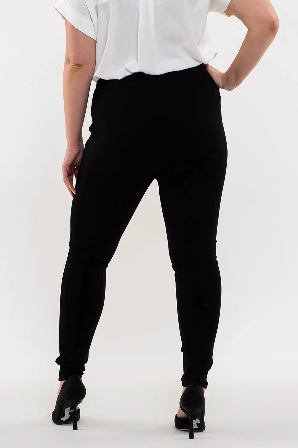 PLUS HIGH WAIST SKINNY SAILOR PANTS
