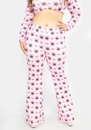Plus Higher Games Checkered Flare Pants