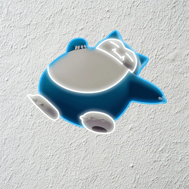 Pokemon Series: Snorlax Neon Light – Cozy and Relaxing, The Perfect Christmas Gift for Kids Who Love to Unwind with Their Favorite Pokémon