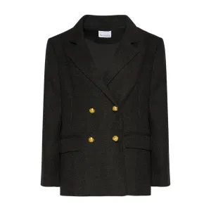 Polly Boucle Blazer - Black