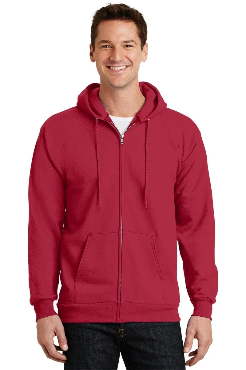 Port & Company ®  -  Essential Fleece Full-Zip Hooded Sweatshirt.  PC90ZH