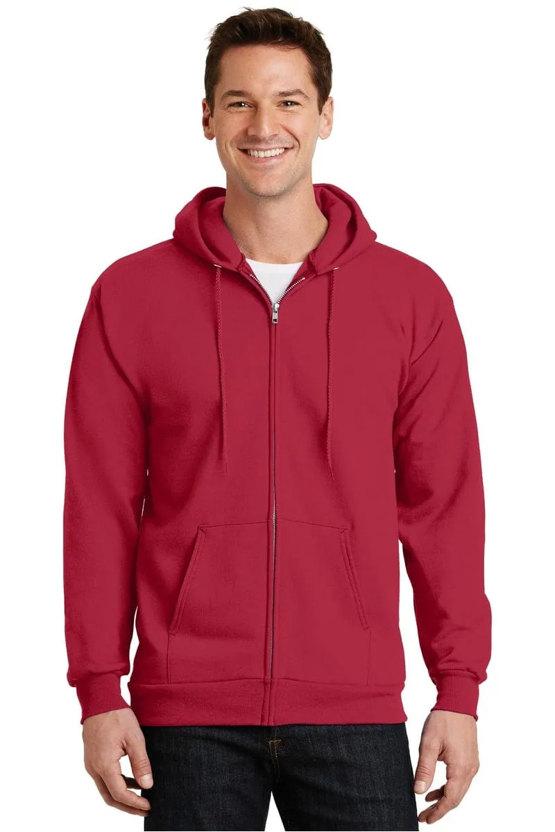 Port & Company ®  -  Essential Fleece Full-Zip Hooded Sweatshirt.  PC90ZH