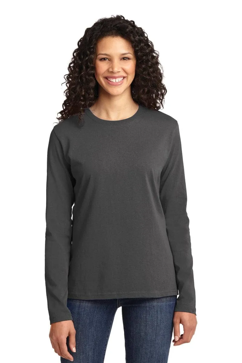 Port & Company ®  Ladies Long Sleeve Core Cotton Tee. LPC54LS